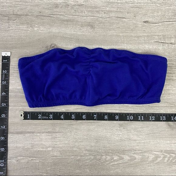 No Boundaries Blue Bandeaus Bra - Picture 2 of 5